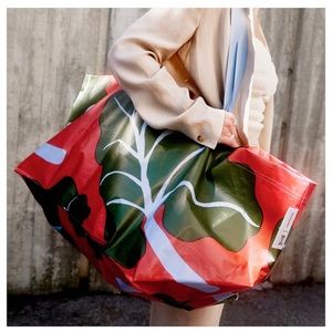 Marimekko X Ikea Large Red Rhubarb Bag Limited Edition